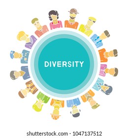 group of people for diversity concept