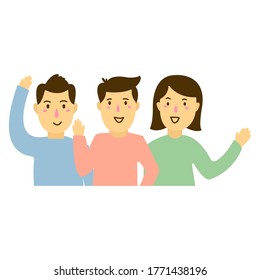 
grupo de personas de diseño plano