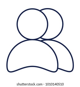 Group of people Flat minimal icon vector
