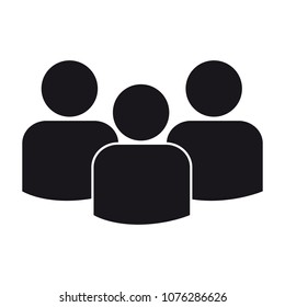 Group Of People - Flat Vector Icon For Apps And Websites - Isolated On White Background