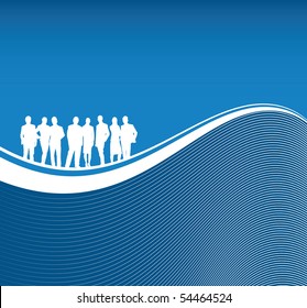 group of people flowing background
