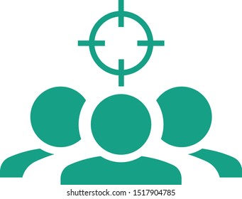 A group of people in focus representing target audience Can be used for web, print and mobile eps10 
