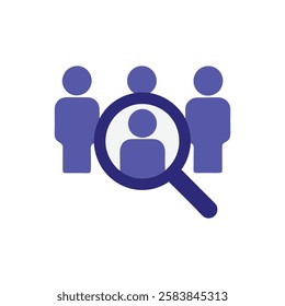 Group of People with Highlighted Candidate in Focus