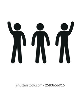  group of people, human figure, flat vector illustration, human silhouettes on a white background