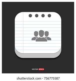 Group of people icon. 