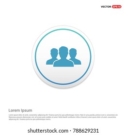 Group of people icon. Background icon template