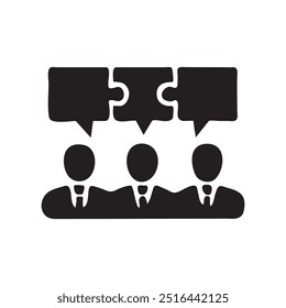Group of people icon group of people, black isolated silhouette. Organization chart icon in thin line style vector illustration graphic design.