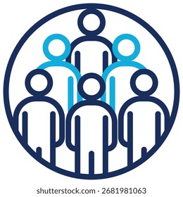 Elemento De Icono De Grupo De Personas Para Diseño