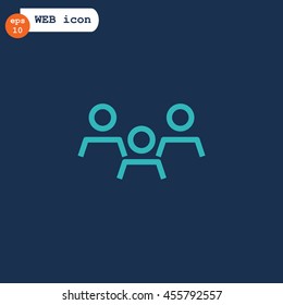 Group of people icon Flat.