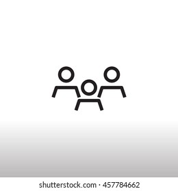 Group of people icon Flat.