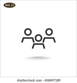 Group of people icon Flat.