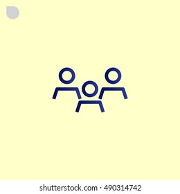 Group of people icon Flat.