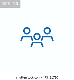 Group of people icon Flat.