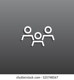Group of people icon Flat.
