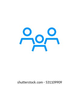 Group of people icon Flat.