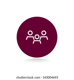 Group of people icon Flat.