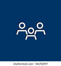 Group of people icon Flat.