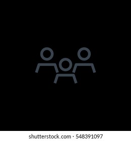 Group of people icon Flat.