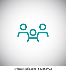 Group of people icon Flat.