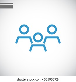 Group of people icon Flat.