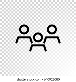 Group of people icon Flat.