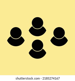icono de grupo de personas con estilo vectorial moderno