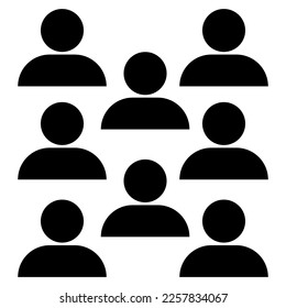 group of people icon set