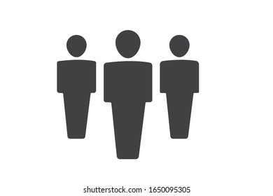 group of people icon, team symbol, communication icon