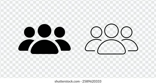Group of People Icon | Team and User Symbol Vector