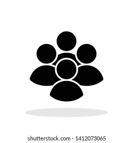 Group of people icon in trendy flat style. Business people / Group symbol for your web site design, logo, app, UI Vector EPS 10. - Vector