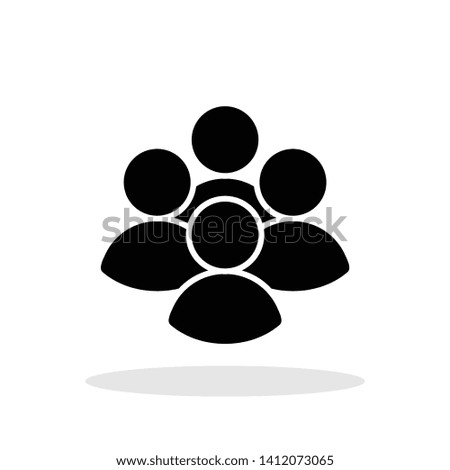 Group of people icon in trendy flat style. Business people / Group symbol for your web site design, logo, app, UI Vector EPS 10. - Vector