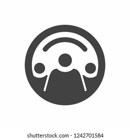 Group of people icon. Vector