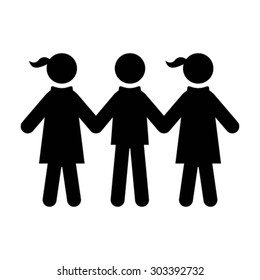 Group of People Icon - Vector