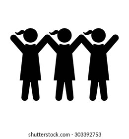 Group of People Icon - Vector