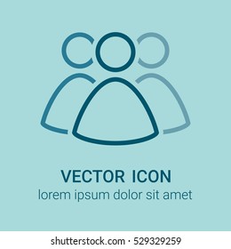 Group of people icon - Vector