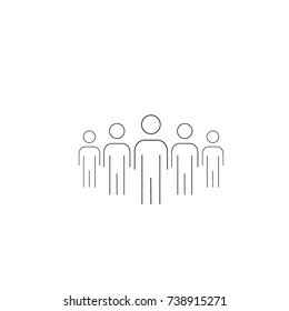 group people icon vector