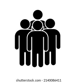 Gruppe von Menschen Symbol Vektorgrafik. Concept-Teamwork