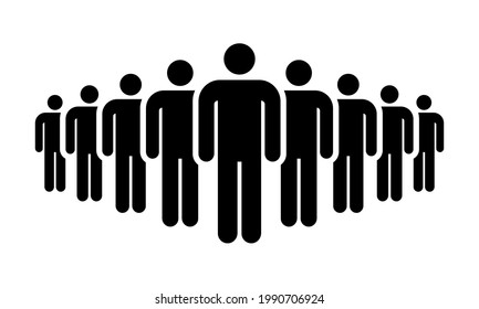 Group People Icon. Vector illustration.