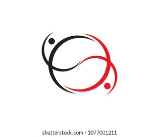 Group People Icon Vector Logo Template Illustration Design