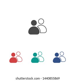 Group people icon. Vector web design
