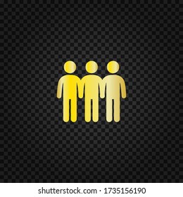 Group of people icon vector.Teamwork symbol.Partnership sign