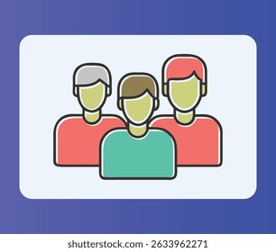 Group of people icons representing collaboration