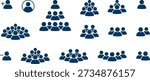 Group of people icons. Team icons set. People. Employee people group icon team staff. User profile symbol. Group of people or group of users. Persons symbol. Vector illustration
