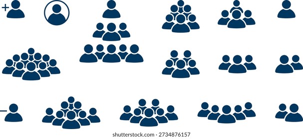 Group of people icons. Team icons set. People. Employee people group icon team staff. User profile symbol. Group of people or group of users. Persons symbol. Vector illustration