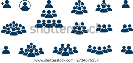Group of people icons. Team icons set. People. Employee people group icon team staff. User profile symbol. Group of people or group of users. Persons symbol. Vector illustration