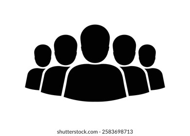 Group of People Illustration for Marketing Campaigns, group of people icon, group of users icon, team members icon, user profile