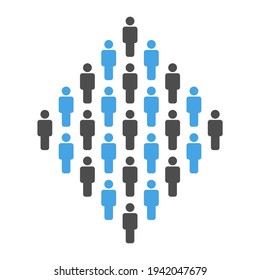 group of people illustration vector,man icon.