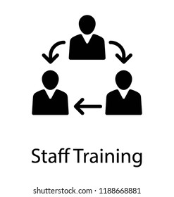 Group of people interlinked, teamwork icon vector 
