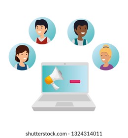 group of people with laptop