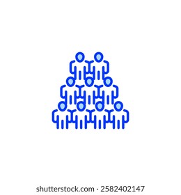 Group of people line icon. Universal creative premium symbol. Vector sign icon logo template. Vector illustration
